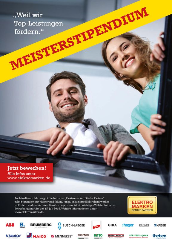 Erneute Vergabe von zehn Meisterstipendien