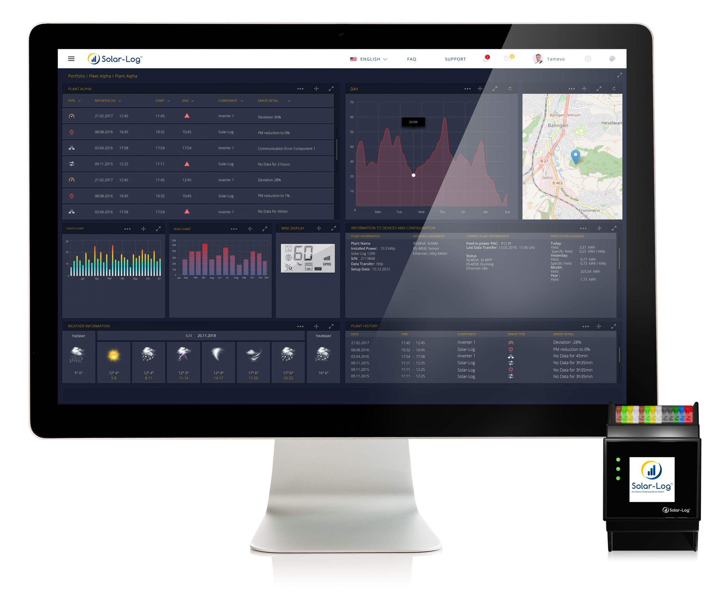 web 158958 Monitor Solar Log Base
