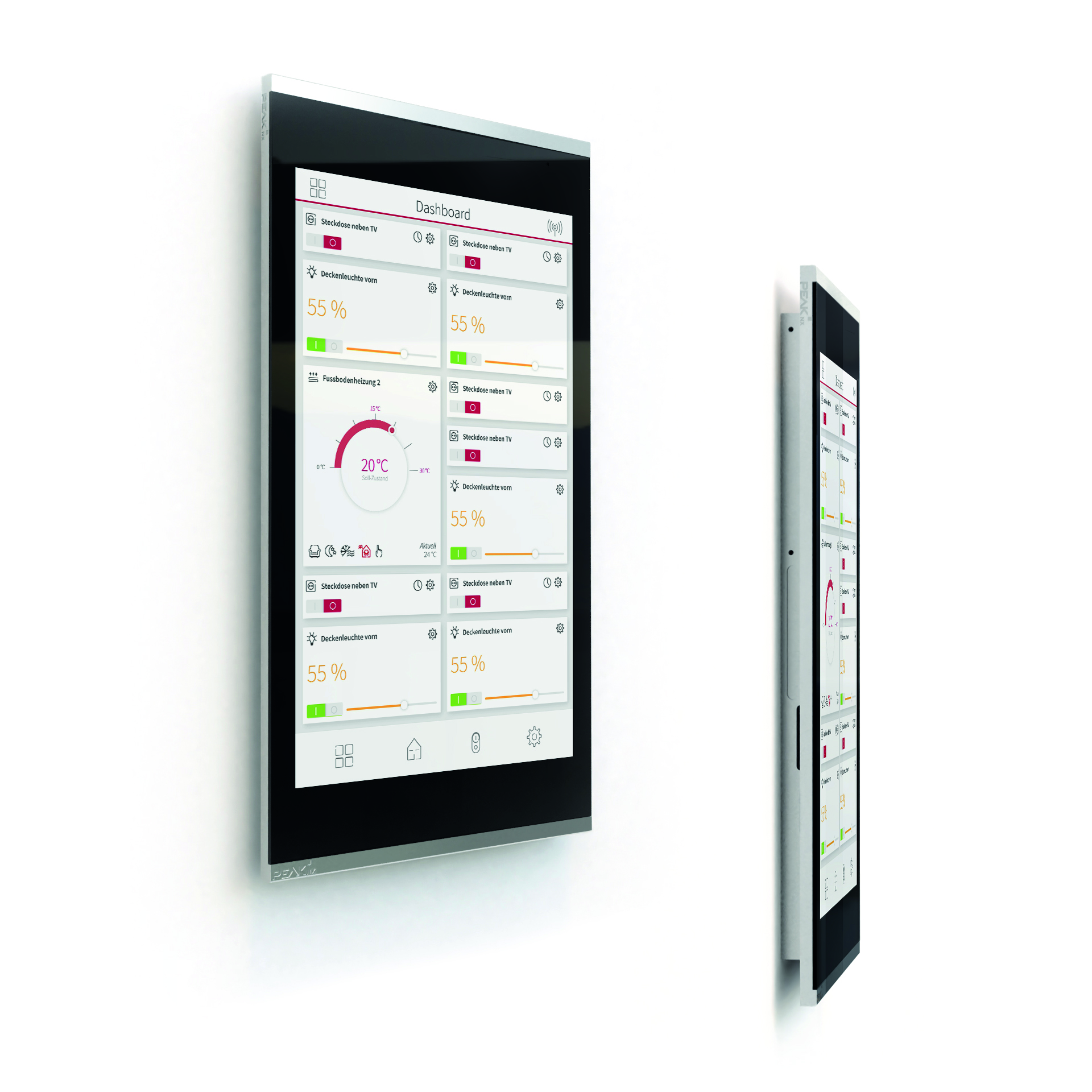 Kompaktes Touch-Panel zur Raumsteuerung