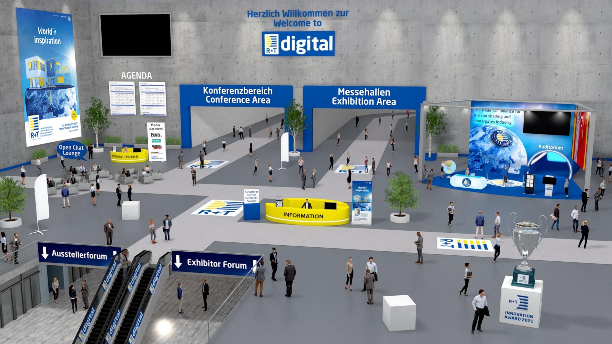 R+T digital im Februar 2021 web_200425_RuT_digital_2021_PM3_Bild_01_Foyer_der_RuT_digital
