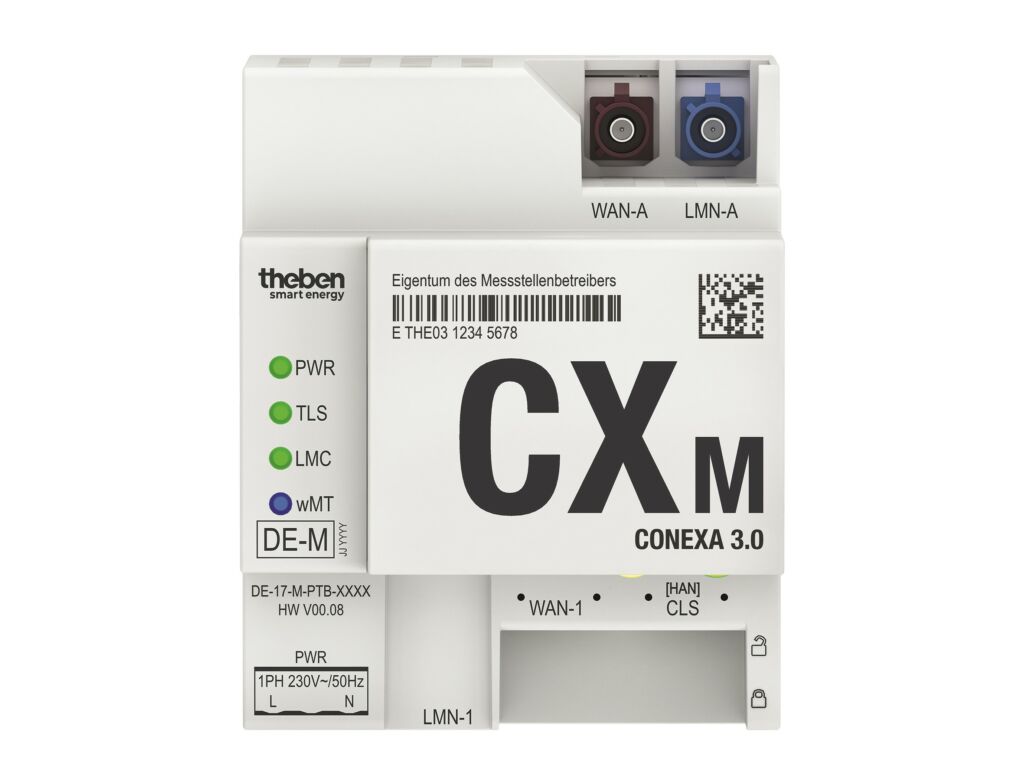Smart Meter Gateway Conexa mit
aufsteck-barem Mehrwertmodul