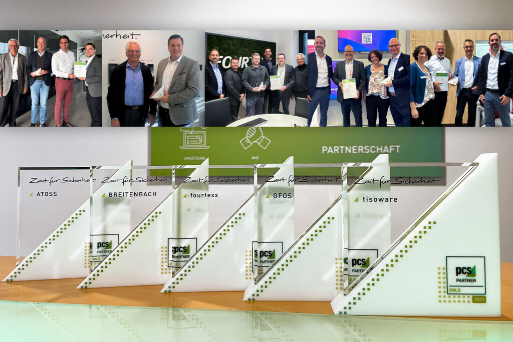 Der PCS Gold Award für den stärksten Umsatz wurde für das Jahr 2023 fünfmal vergeben, und zwar an die Softwarehäuser Atoss Software AG, Breitenbach Software Engineering GmbH, Fourtexx GmbH, GFOS mbH sowie Tisoware Gesellschaft für Zeitwirtschaft mbH.