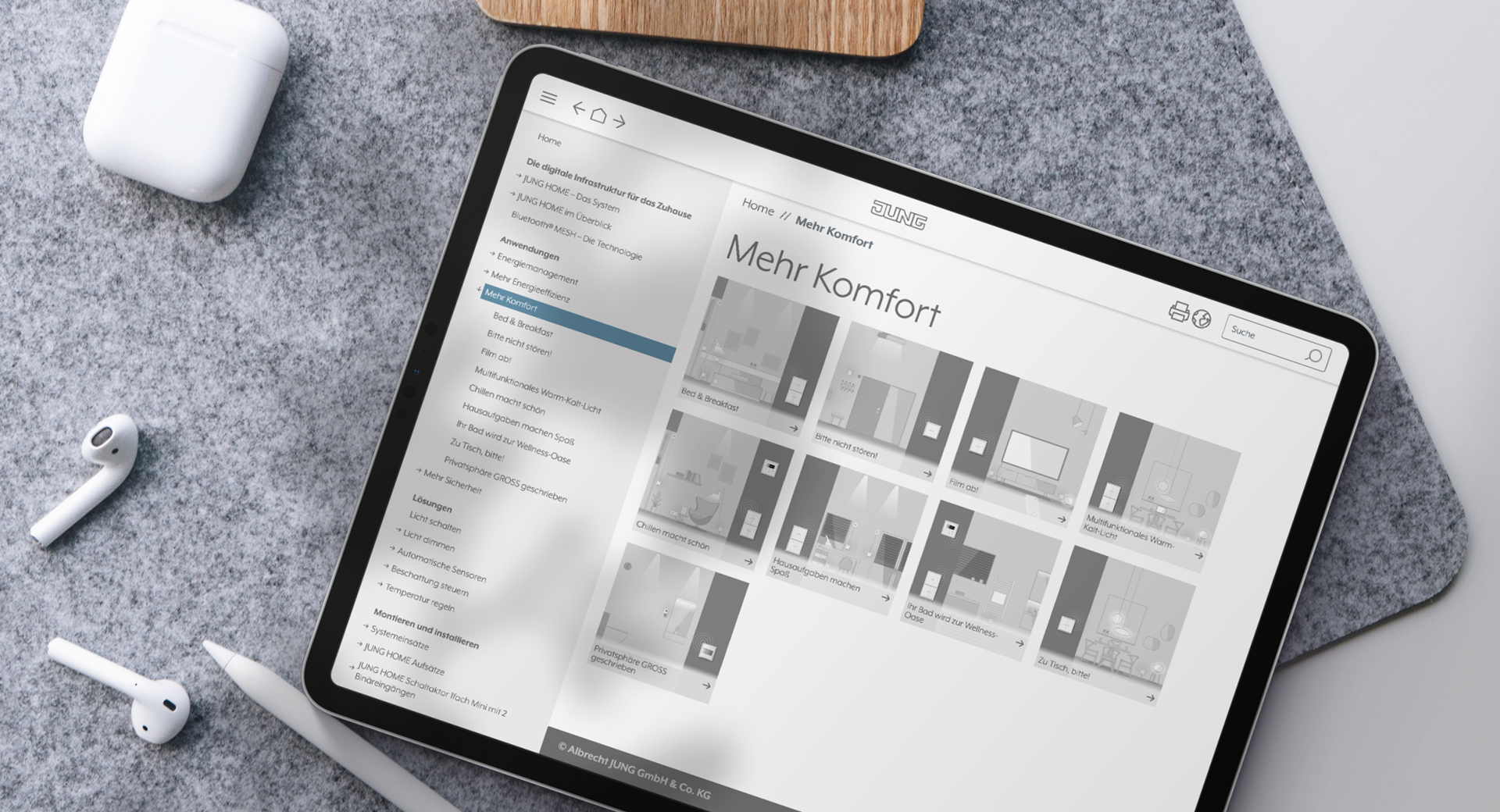 Multimediales Workbook zu Jung Home