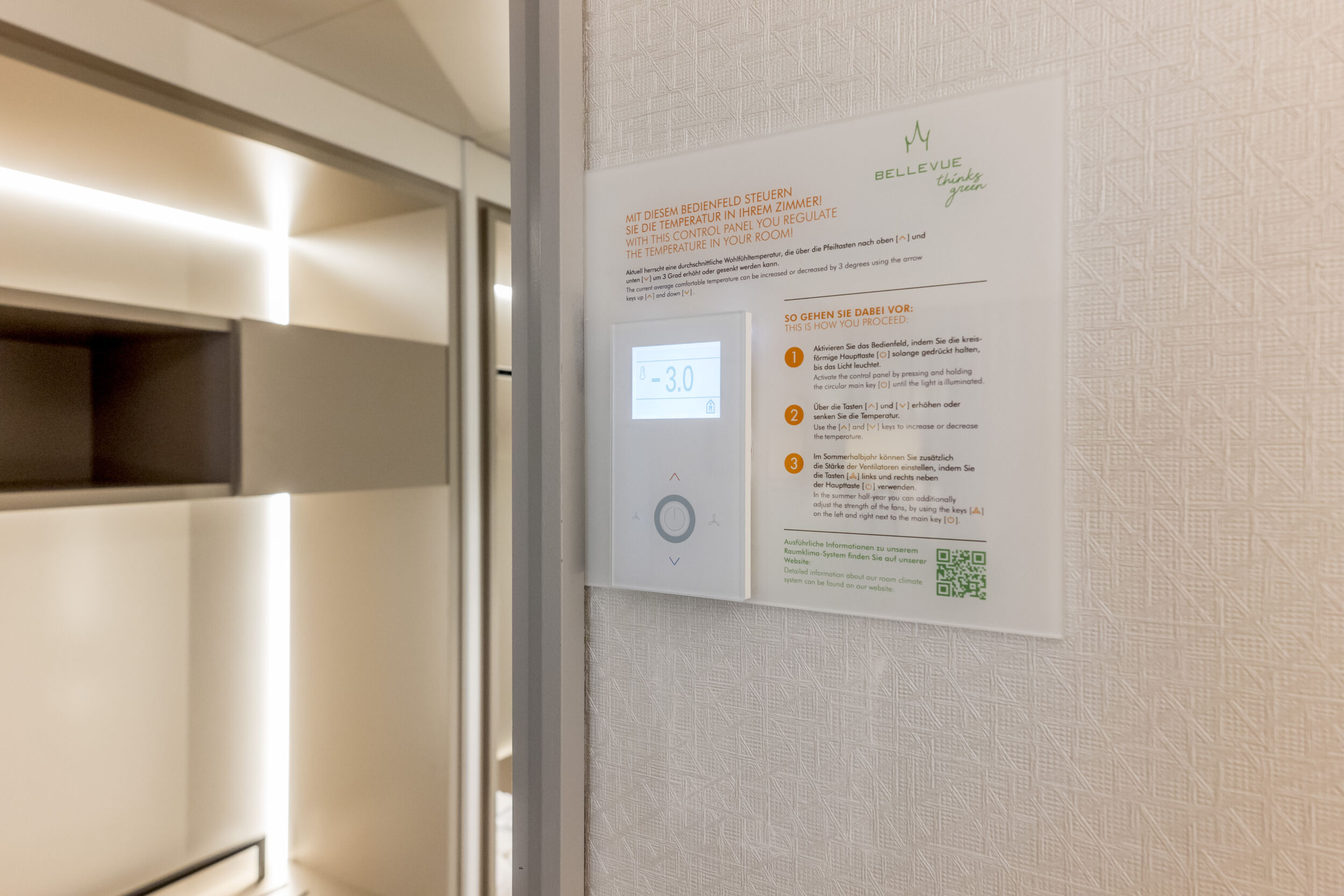 Fancoil-Raumthermostat 'Joy' im Hotel Bellevue Dresden