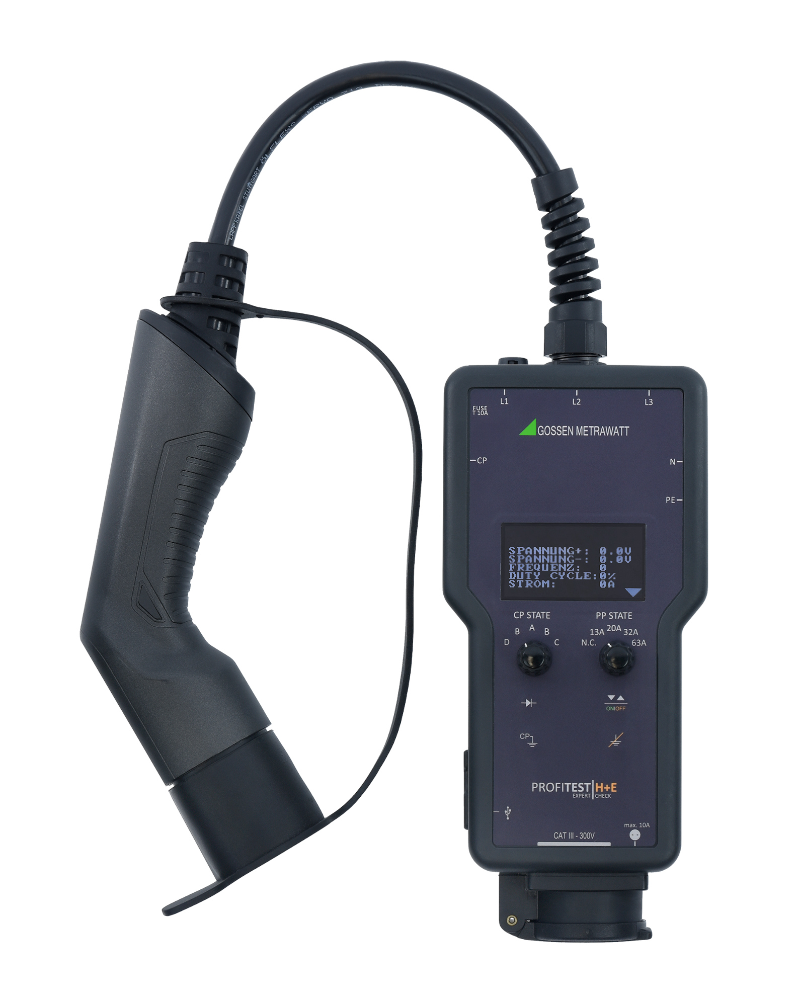 Diagnosetester und Prüfadapter für AC-Ladepunkte
