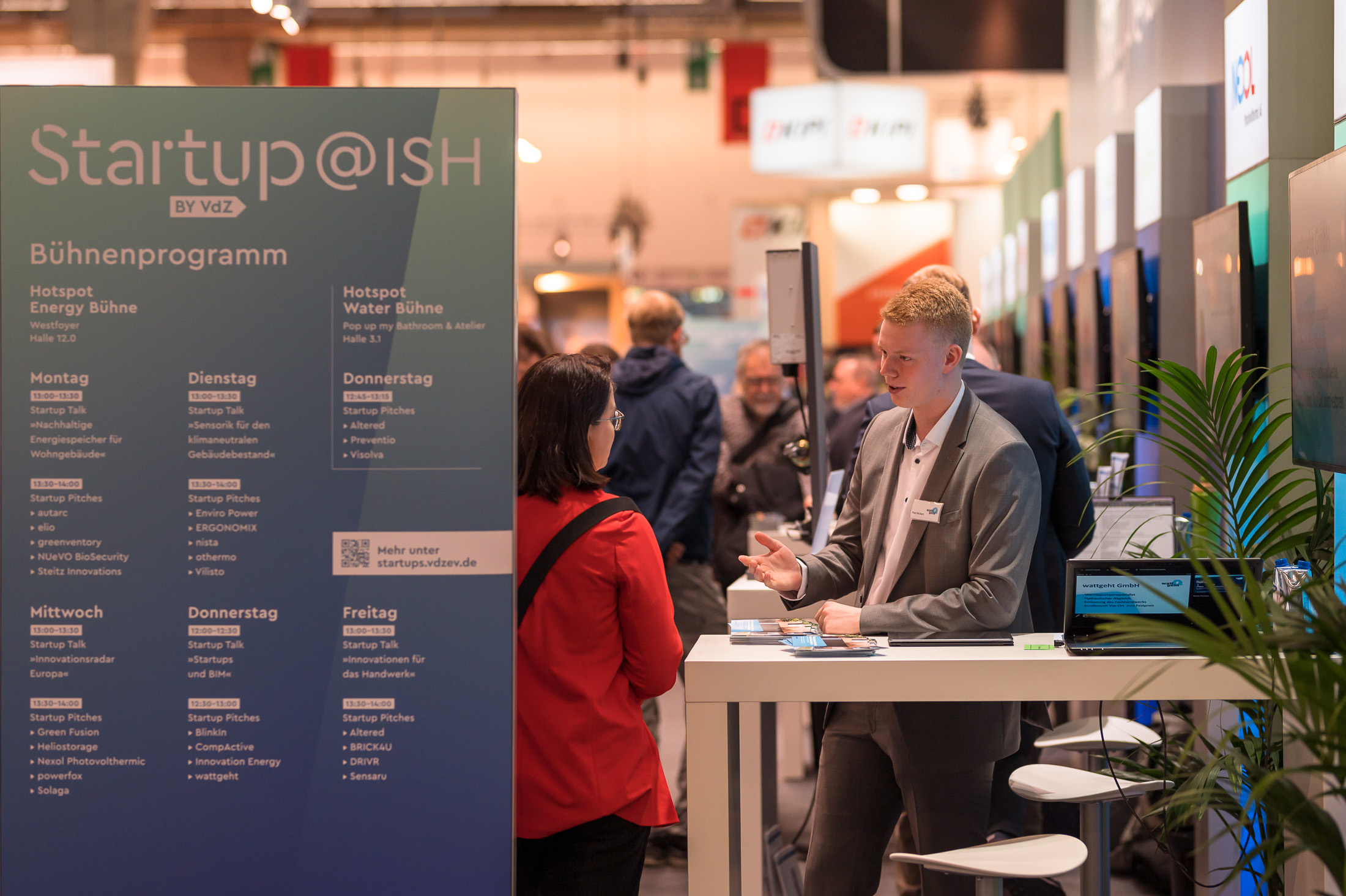 Startups präsentieren sich auf der ISH 2025 in Halle 11.1