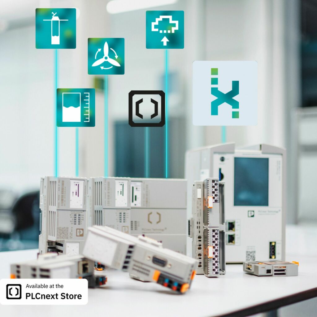 Die LoRaWAN-Server-App sowie zahlreiche weitere Apps und Bibliotheken zur Datenverarbeitung
können im PLCnext Store von
Phoenix Contact erworben werden.