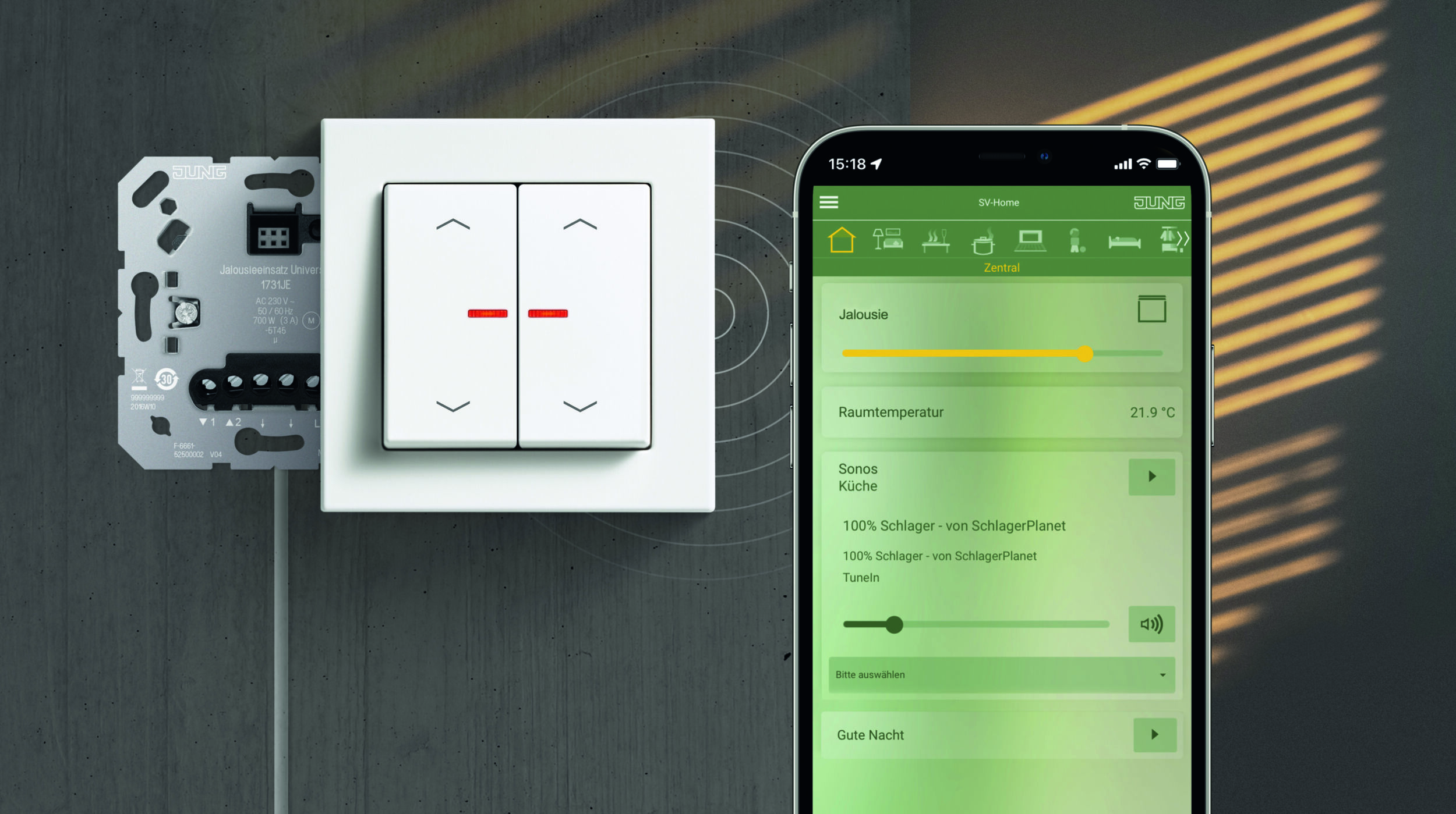 KNX Upgrade für die
230-Volt-Installation
