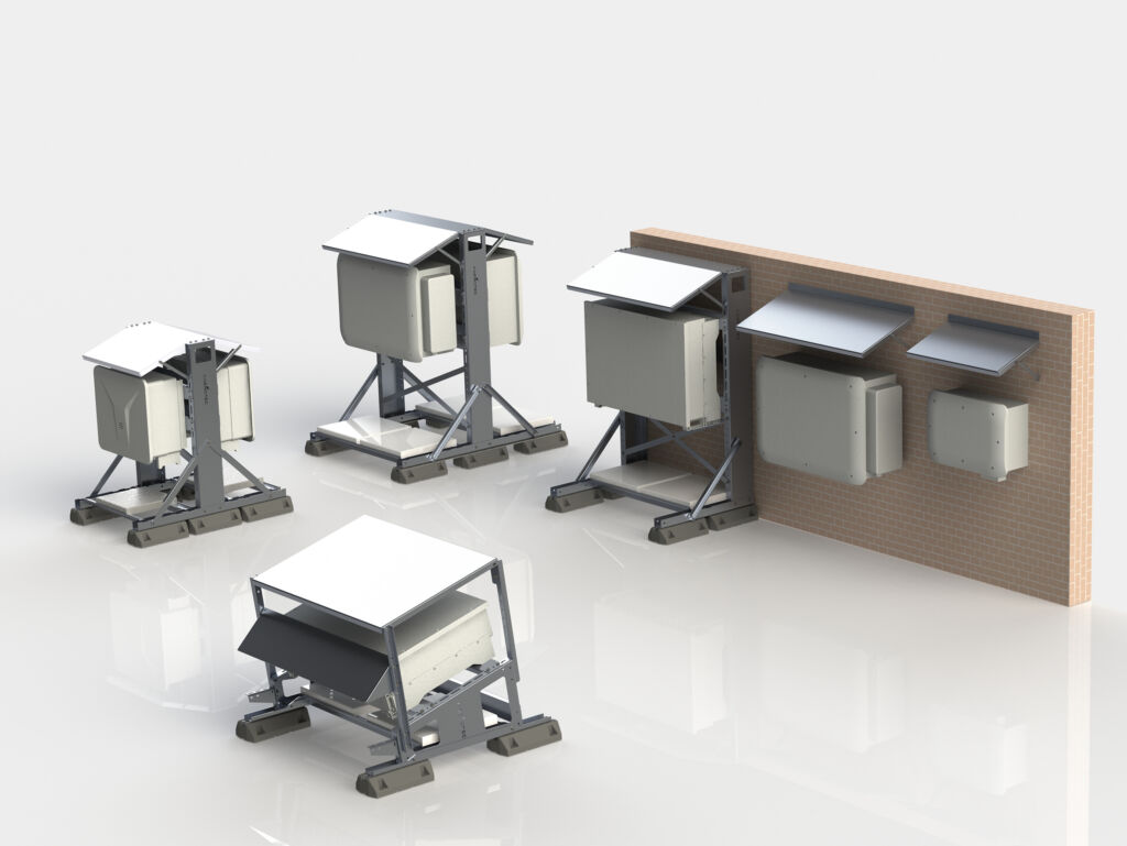 Die i-Shelter-Familie bietet eine variantenreiche Produktpalette für den Schutz und die sichere Montage von Wechselrichtern für Solaranlagen auf Flachdächern.