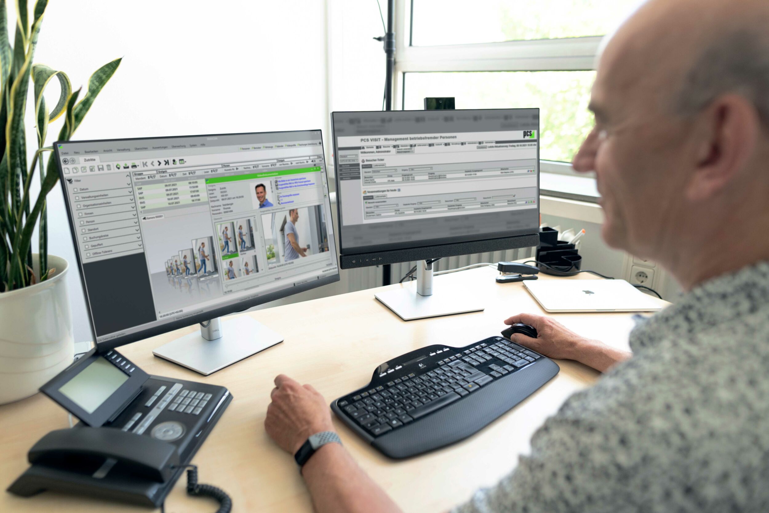 Für hohe Sicherheitsanforderungen wird ein aktives Monitoring des Zutrittssystems empfohlen.