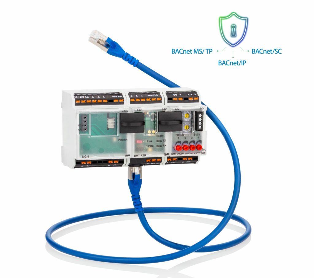 BACnet/SC-Router für die sichere und verschlüsselte Datenübertragung in der Gebäudeautomation, insbesondere in kritischen Infrastrukturen
