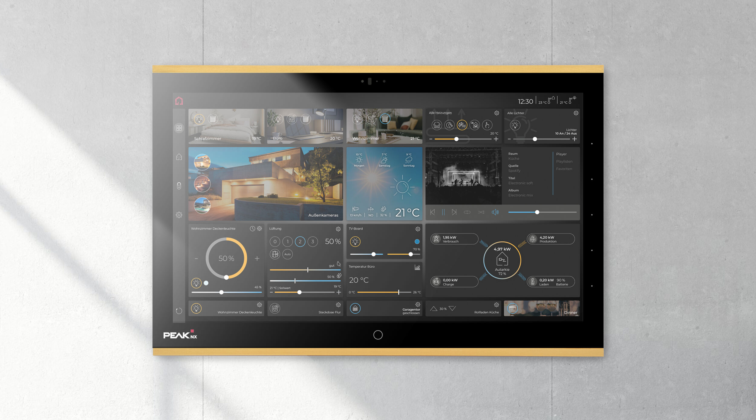 Peaknx stellt neues KNX-Touchpanel vor