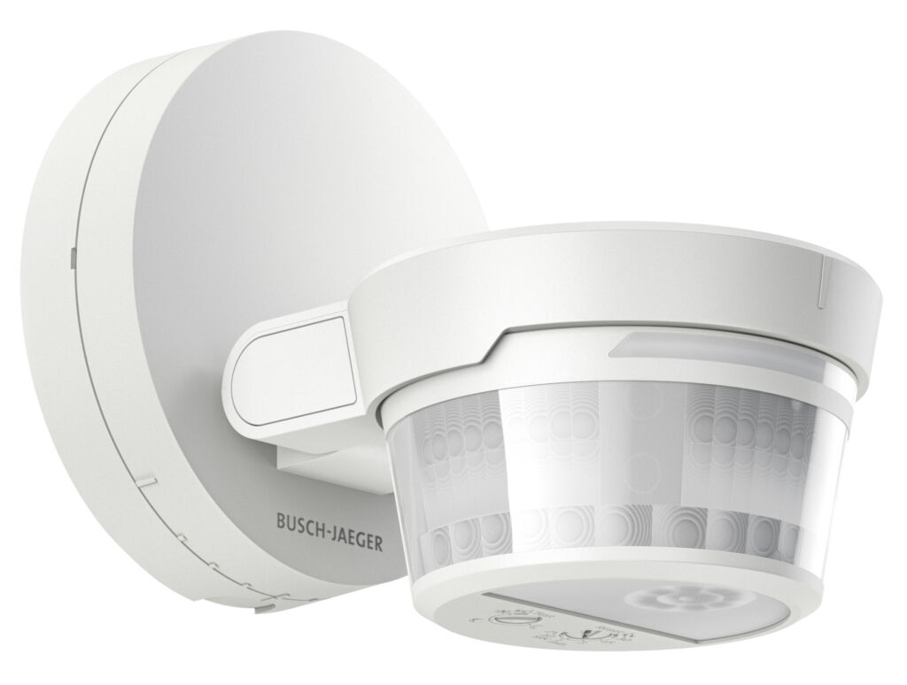 Der neue Busch-Wächter Pro KNX sorgt für automatisches Licht, zeigt Sicherheitszustände per RGB-LED sichtbar an und ermöglicht eine flexible Steuerung per App.