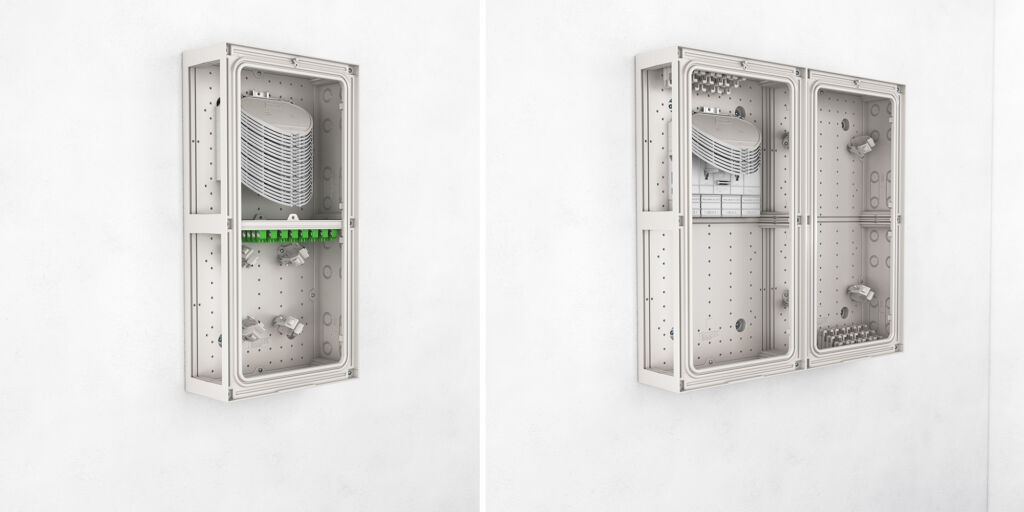 Sichere Trennung der Netzebenen 3 und 4:
Die einzelnen Gehäuse sind nahtlos kaskadierbar.