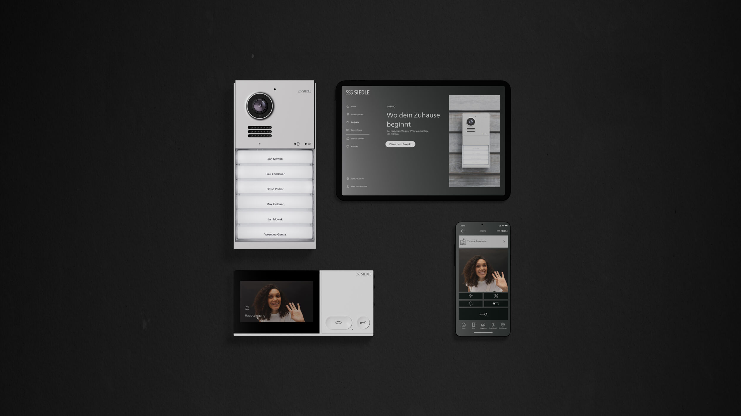 Siedle IQ ist das neue Türkommunikationssystem von Siedle. Es besteht aus einer Cloud-Plattform, digitalen Services und einer Video-Sprechanlage mit Apps.
