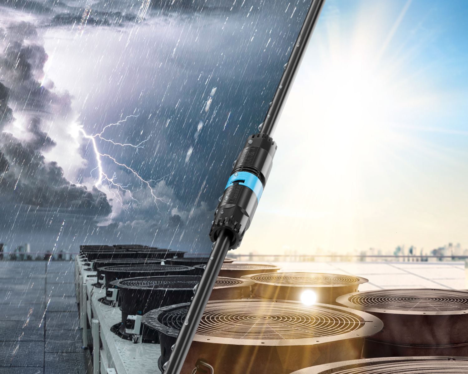 Intuitive Geräteanschlüsse: Wetterfeste Steckverbinder für HLK-Anlagen - ideal für Smart Buildings.