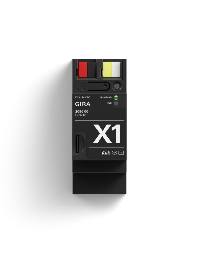 Die Geb&auml;udetechnik ist &uuml;ber ein KNX System vernetzt, der Gira X1 Server fungiert als Steuerzentrale.