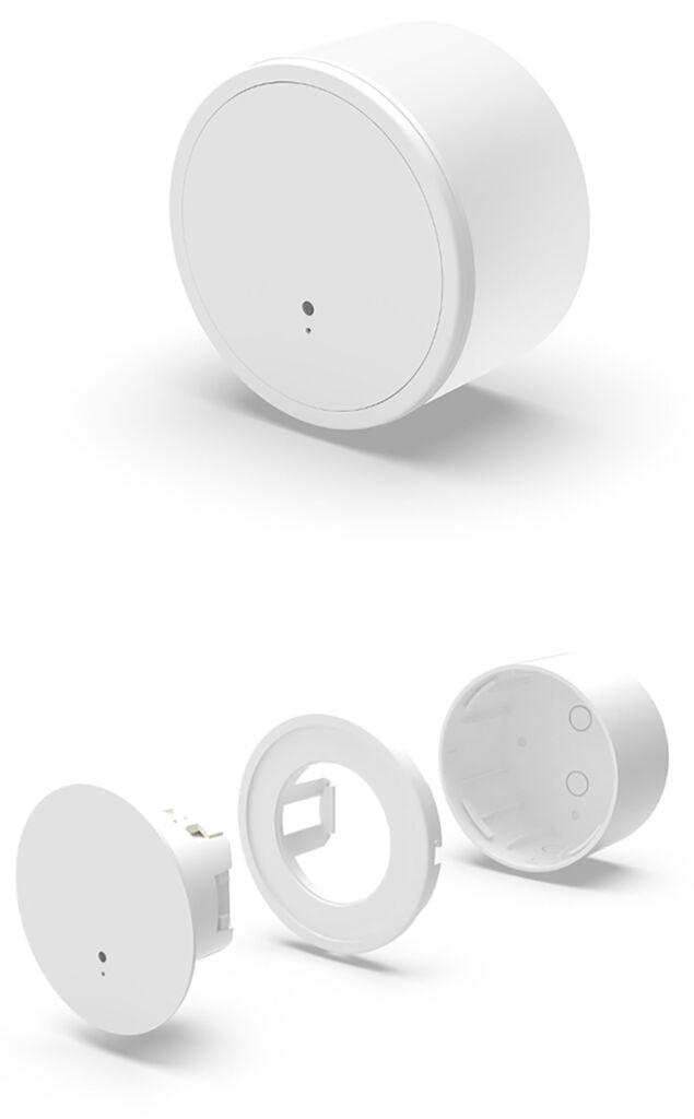  Die HF-Pr&auml;senzmelder (hier zur Aufputzmontage) verf&uuml;gen &uuml;ber Radartechnologie f&uuml;r die Bewegungserfassung.