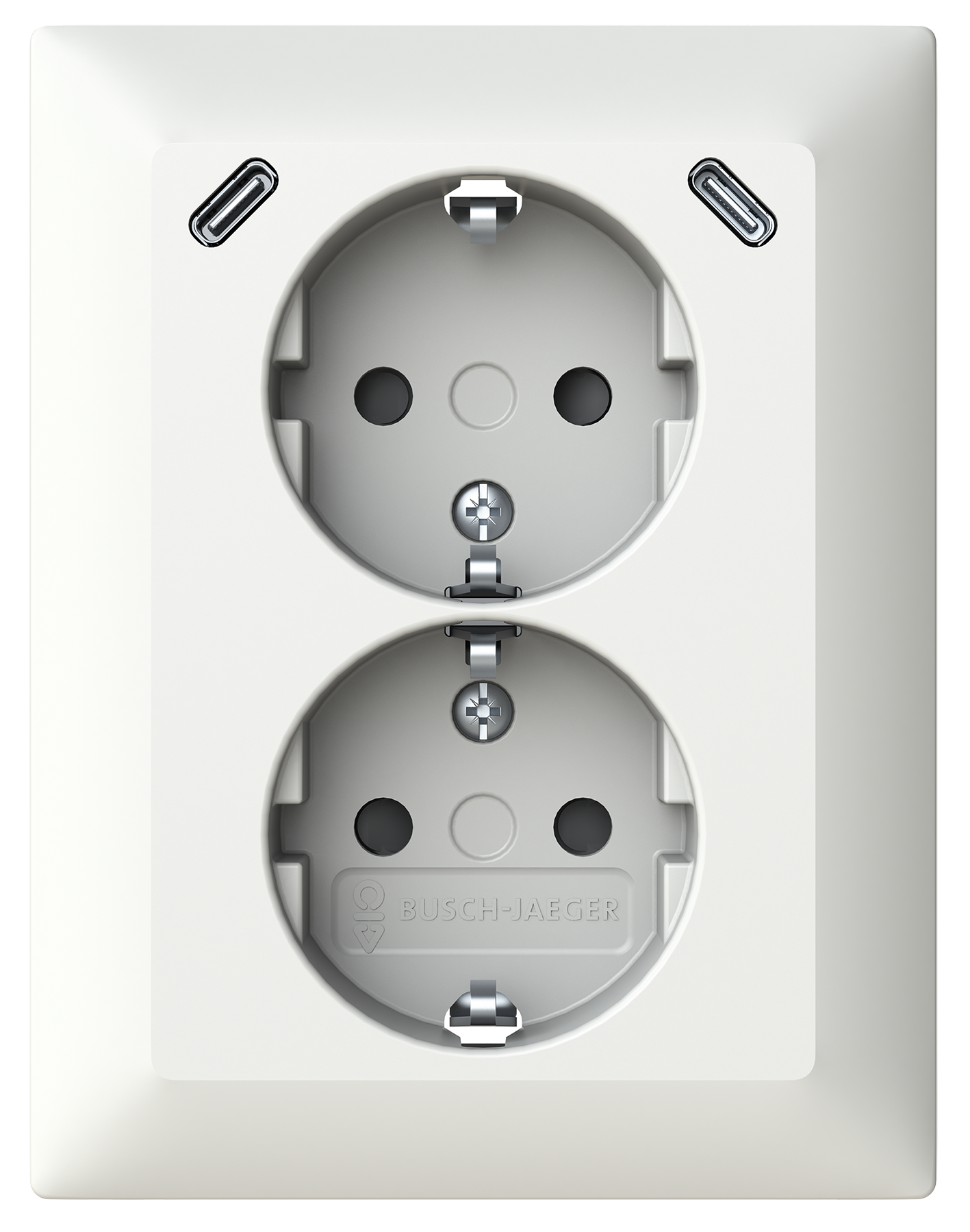 Die neuen Aufputz-Schuko®-Steckdosen sind für Busch-Balance® SI in Alpinweiß (links) sowie im Schalterprogramm future® linear erhältlich.