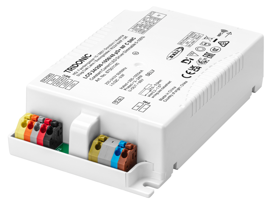 Tridonic LED driver LCO 24W 200 1050mA 48V pD NF C SNC