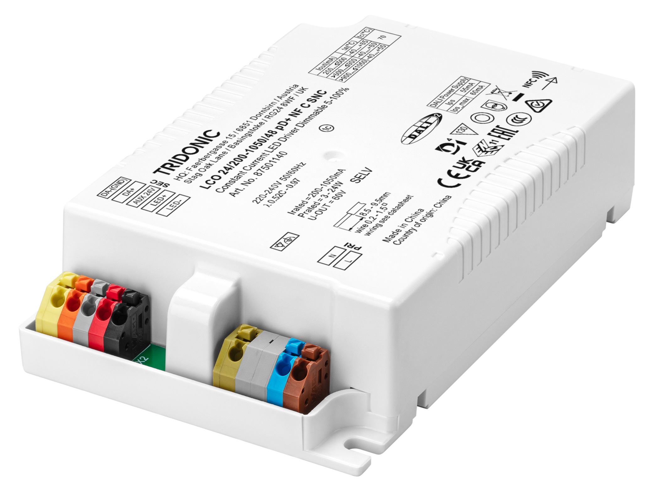 Tridonic LED driver LCO 24W 200 1050mA 48V pD NF C SNC