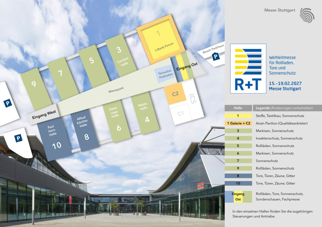 Die R+T bildet in zehn Hallen das gesamte Produktspektrum der Branche ab.