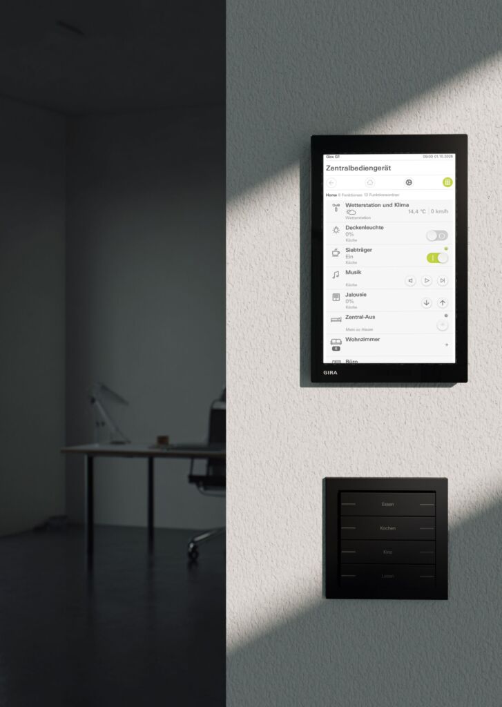 Gira G1 Gira TS4 70 Milieu Arbeitszimmer