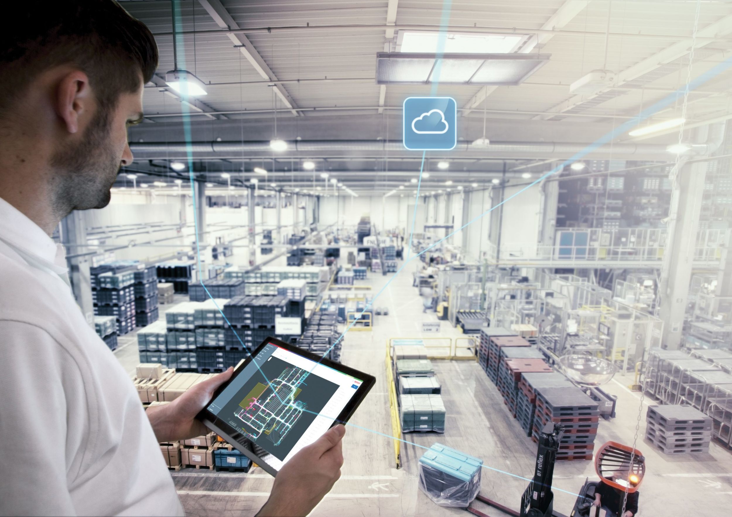 dima-Interview: Industrie 4.0 im Fokus Über 100 Kunden aus aller Welt setzen bereits auf Software und Services von Bosch Connected Industry.