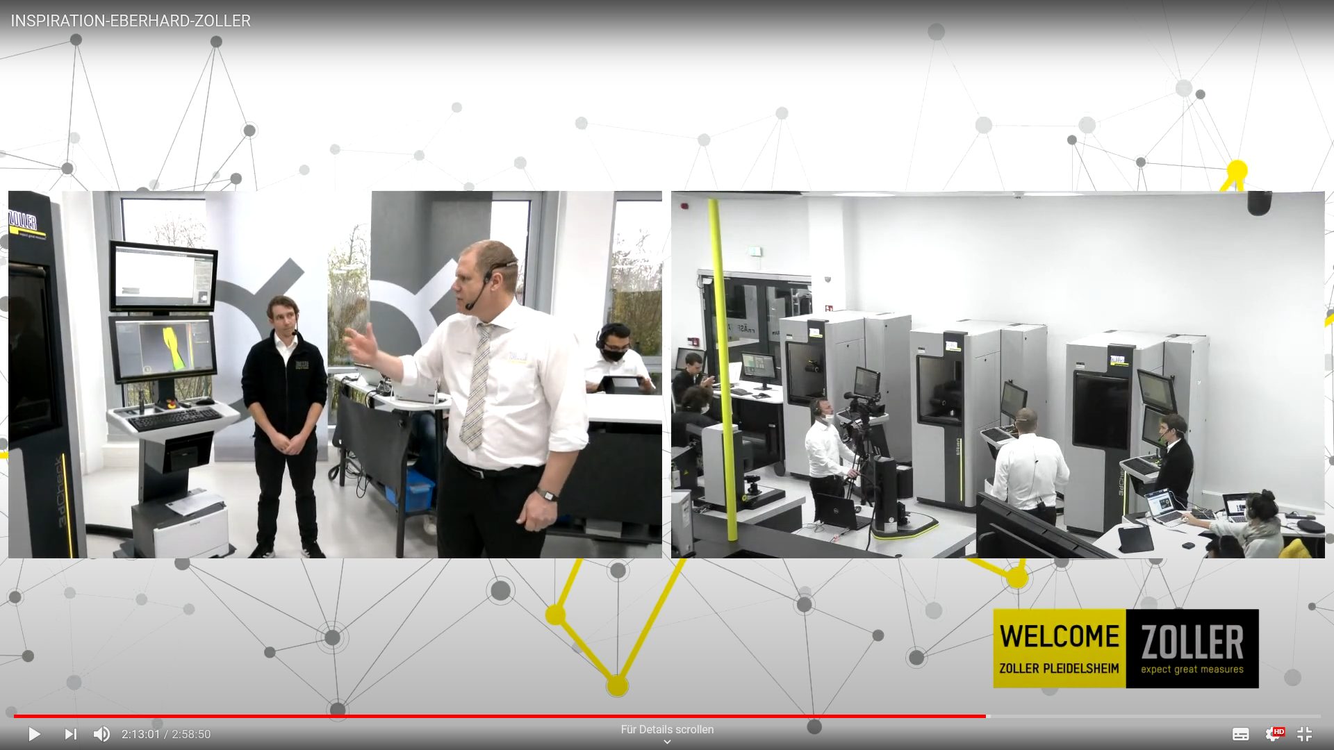 Gesch&auml;ftsf&uuml;hrer Christoph Zoller leitete souver&auml;n durch die Zoller GrindTec Solutions.