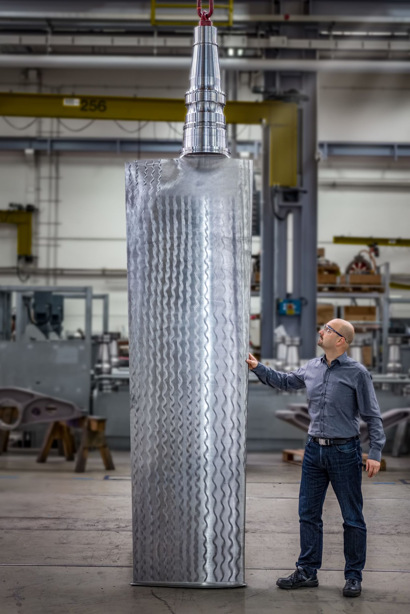 Schaufel eines Voith Schneider Propellers (VSP): Die Voith Group setzt f&uuml;r eine wirtschaftliche standort&uuml;bergreifende Produktion auf eine zentrale Kalkulation und Arbeitsplanung mit HSi.