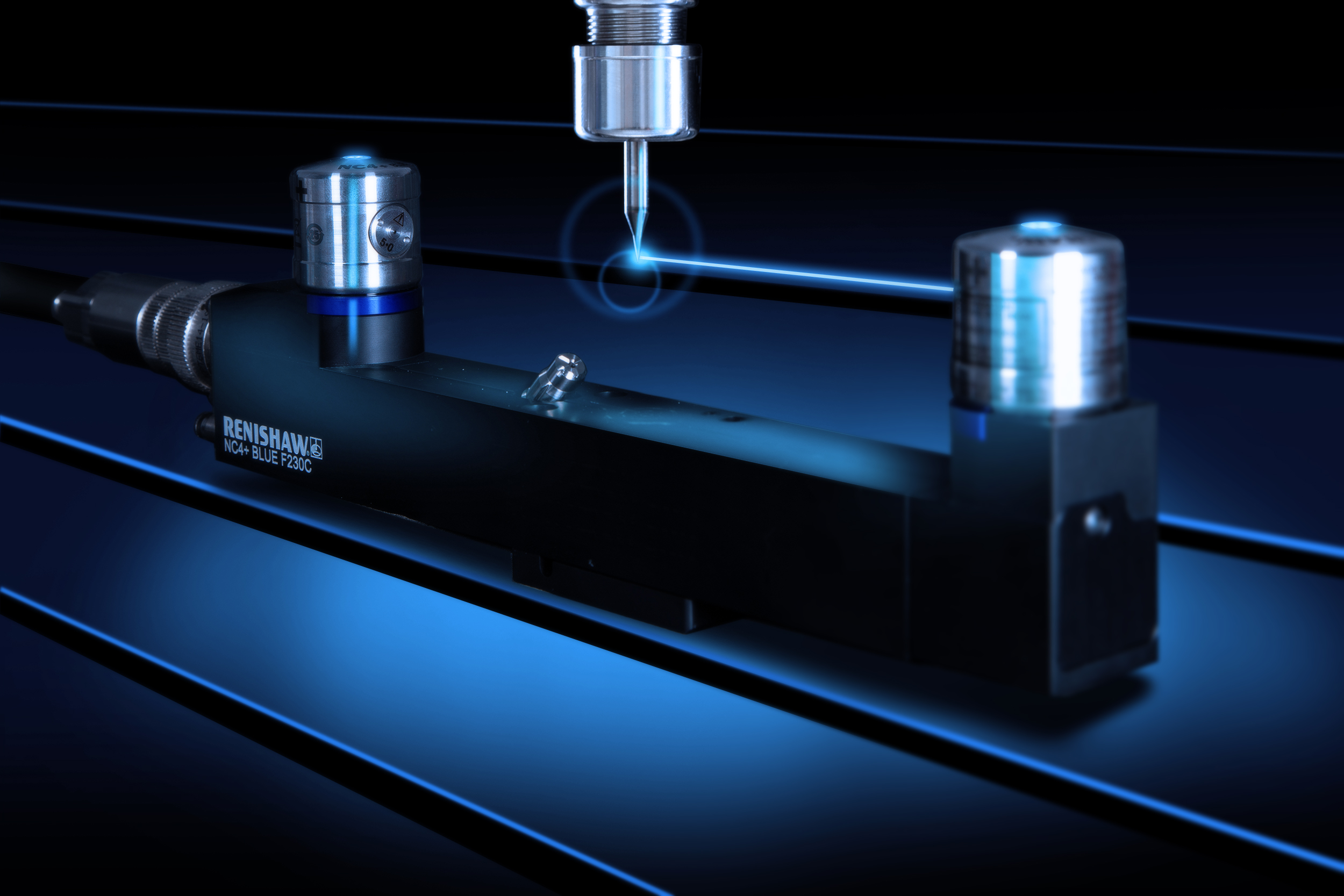 Das Werkzeugkontrollsystem NC4+ Blue ist mit blauer Lasertechnologie und einer verbesserten Optik ausgestattet.