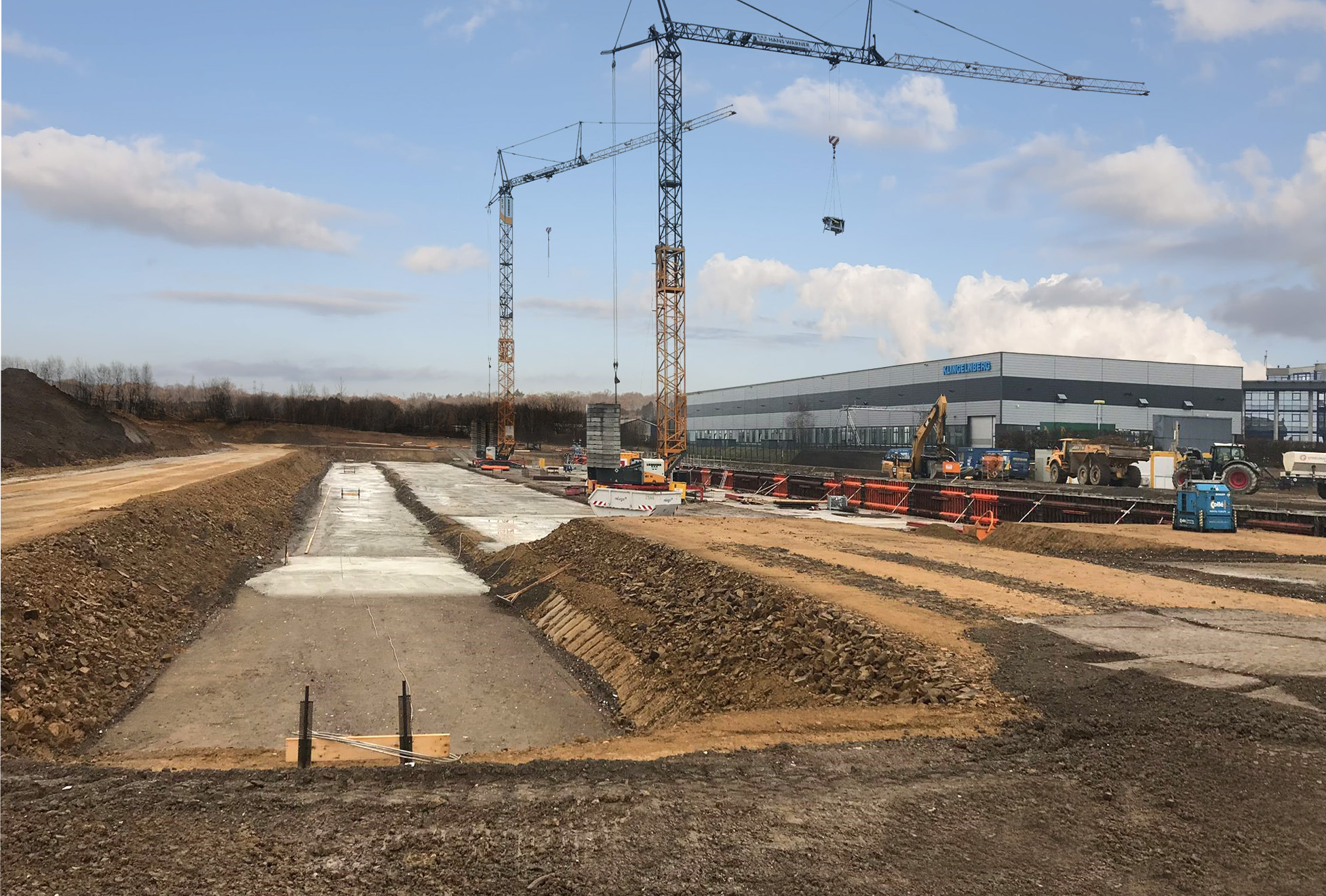 Bauprojekt für neue Montagehalle gestartet