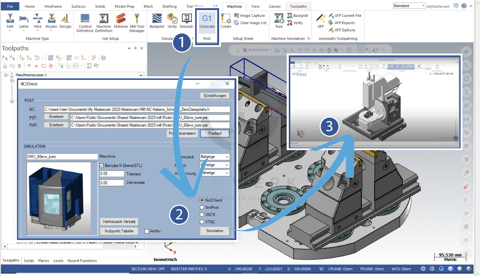 CAD/CAM-Partnerschaft für vollintegrierte NC-Code-Simulationen