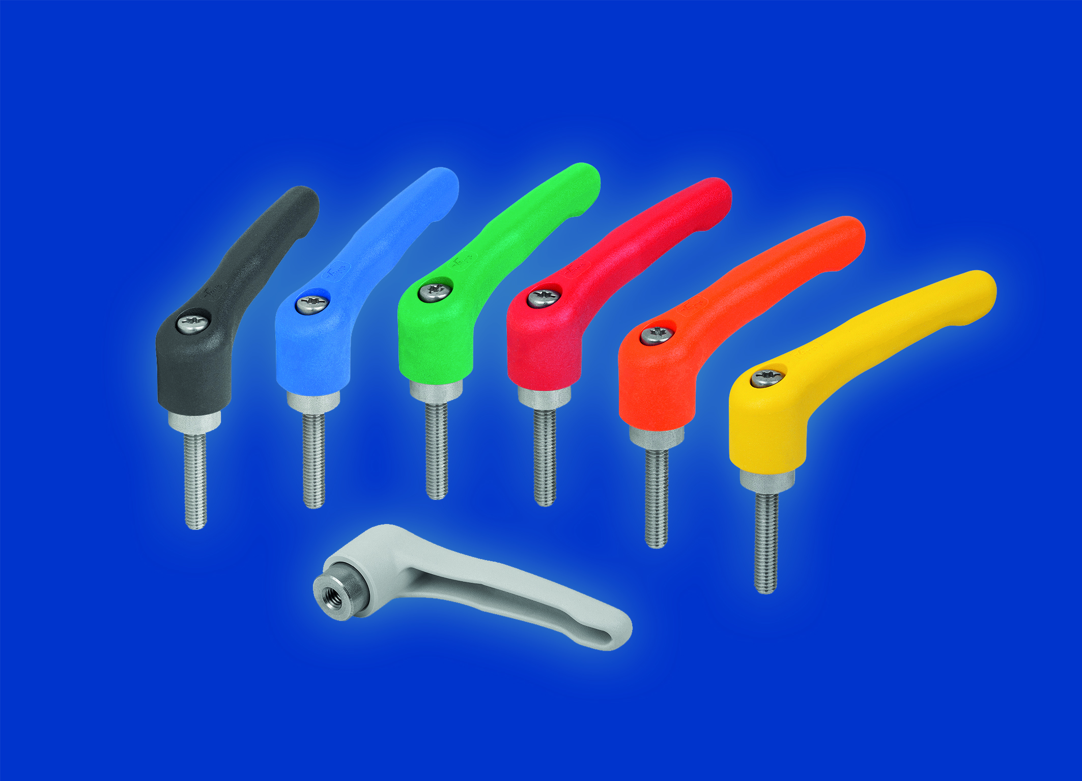 Ergonomische Klemmhebel mit Vollkunststoffgriff