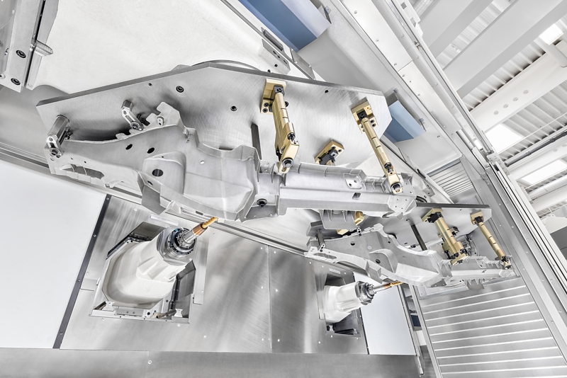 Die Maschinen von Grob kombinieren bauteiloptimierte Arbeitsr&auml;ume, Dynamik und Stabilit&auml;t.