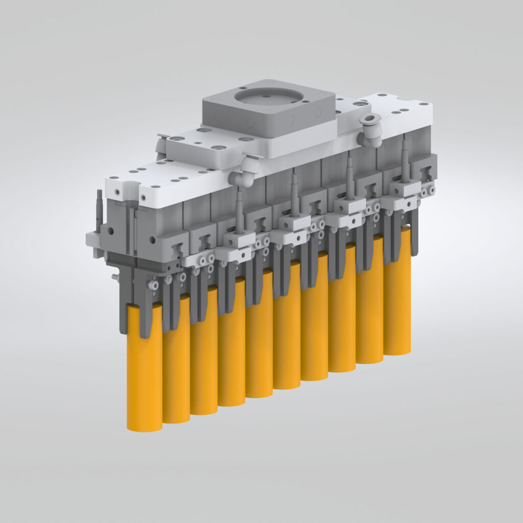 Zehnfach-Greifer f&uuml;r die Zellfertigung