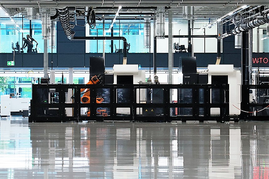 Blick in die Smart Factory von WTO