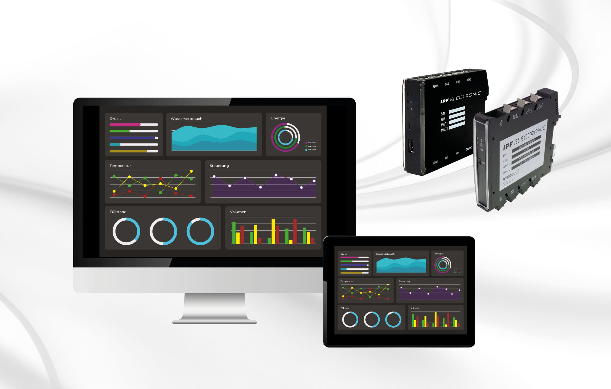 Die Gateways f&uuml;r ein effektives Verbrauchsmonitoring verf&uuml;gen &uuml;ber zahlreiche Schnittstellen und unterst&uuml;tzen viele g&auml;ngige Protokolle. Das Betriebssystem und die Visualisierungssoftware sind als Open Source Anwendungen bereits 'onboard'.