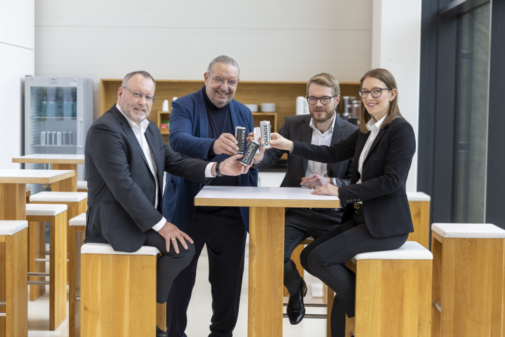 Wir bedanken uns recht herzlich bei (v.r.) Marie-Sophie Maier neben Ingo Maier und Dirk Wember sowie Thomas Bader f&uuml;r die erstklassige Begleitung und das erhellende Gespr&auml;ch.