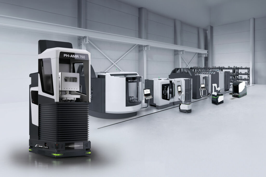 Die freie Layoutgestaltung des PH-AMR 750 erlaubt eine nachtr&auml;gliche Integration in bestehende Produktionsumgebungen.