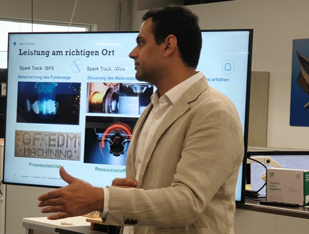 Einer der weltweit f&uuml;hrenden Experten rund um den Funken: Umang Maradia, Head of Technical Unit EDM bei GF.