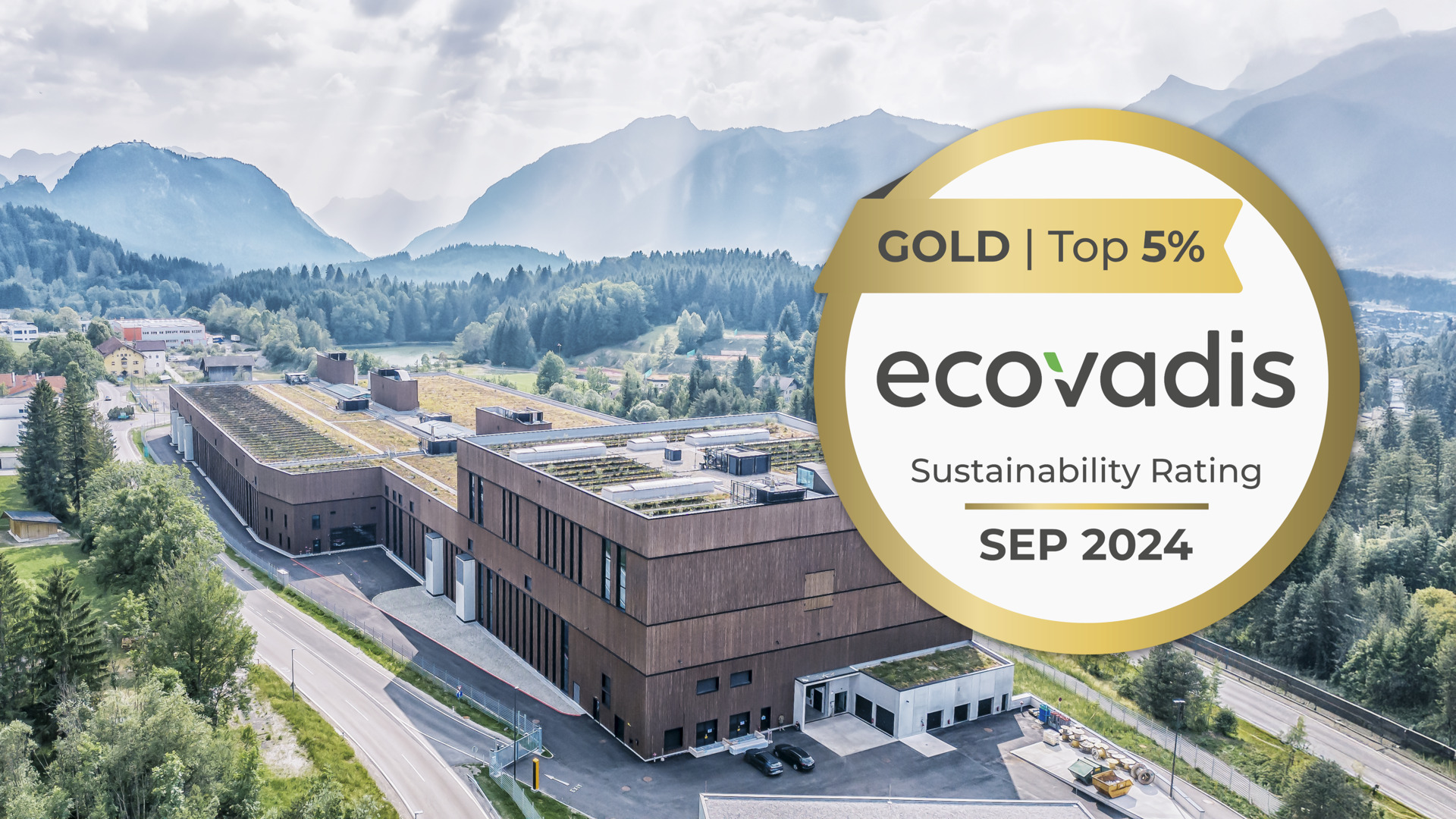 Ceratizit wurde von EcoVadis mit Gold ausgezeichnet.
