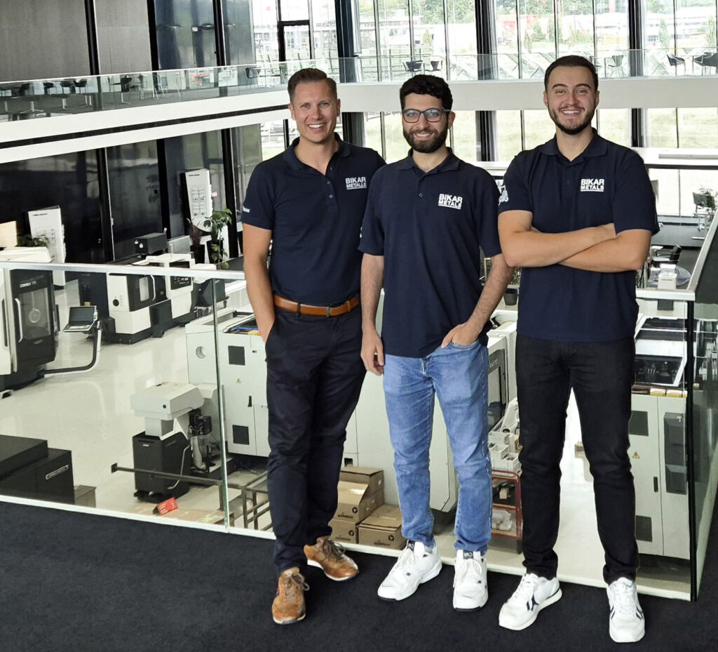 Das Team der neu gegr&uuml;ndeten Bikar Metals Swiss (v.l.): Klaus Stadelmann, Samir Araji und Sreten Arsic.
