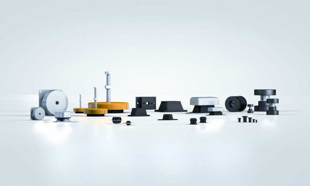 Umfangreiches Angebot: Die Gummi-Metall-Isolatoren sind nur ein Teil des Portfolios von ACE Sto&szlig;d&auml;mpfer im Bereich der Schwingungstechnik.