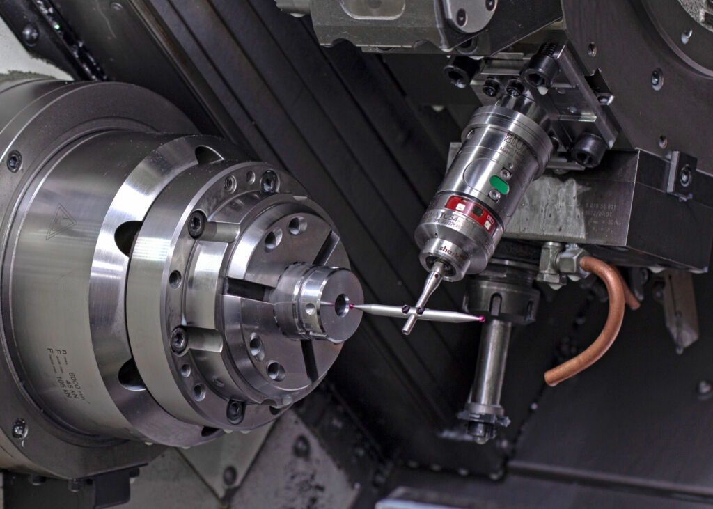 Blum-Messtaster TC54-10 T: hierbei handelt es sich um besonders robuste Ausführungen, die speziell für den Einsatz in Revolvern von Drehmaschinen entwickelt wurden.