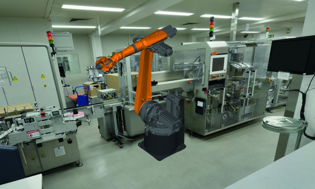 Planung von Roboterzellen mithilfe fotorealistischer digitaler Zwillinge