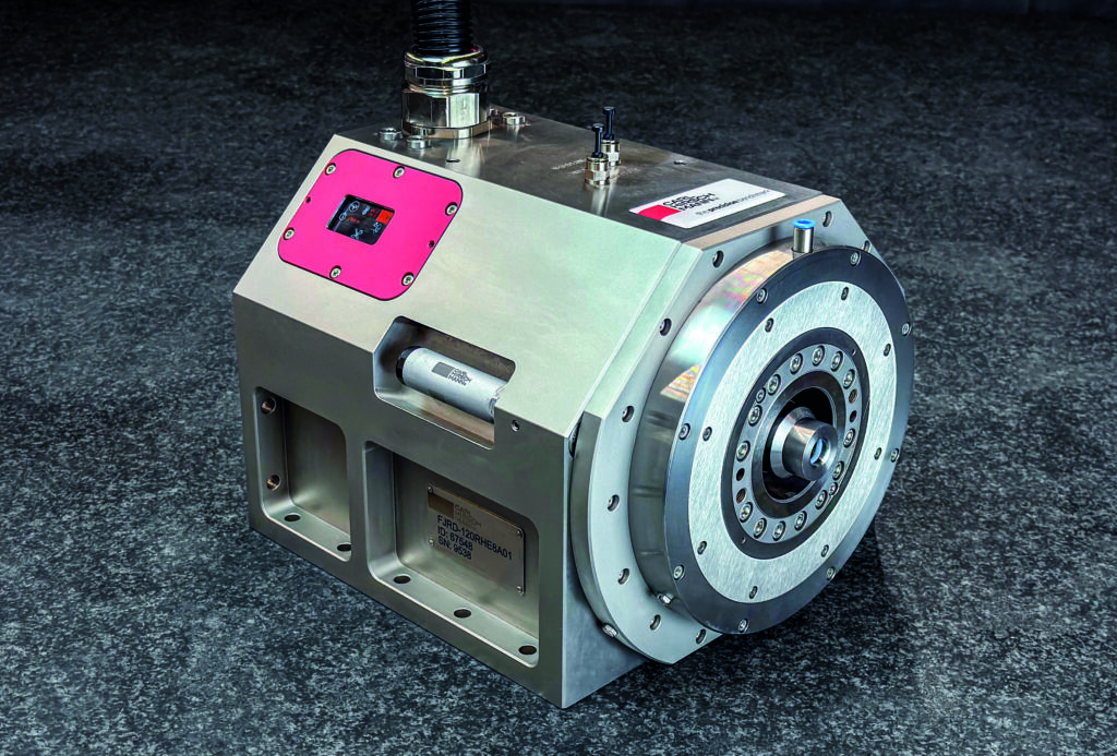 Der neue Rundteiltisch FJRD-120
von Carl Hirschmann überzeugt mit einem vollkommen neuen Spül- und Dichtungskonzept sowie ausgereifter integrierter Sensorik.