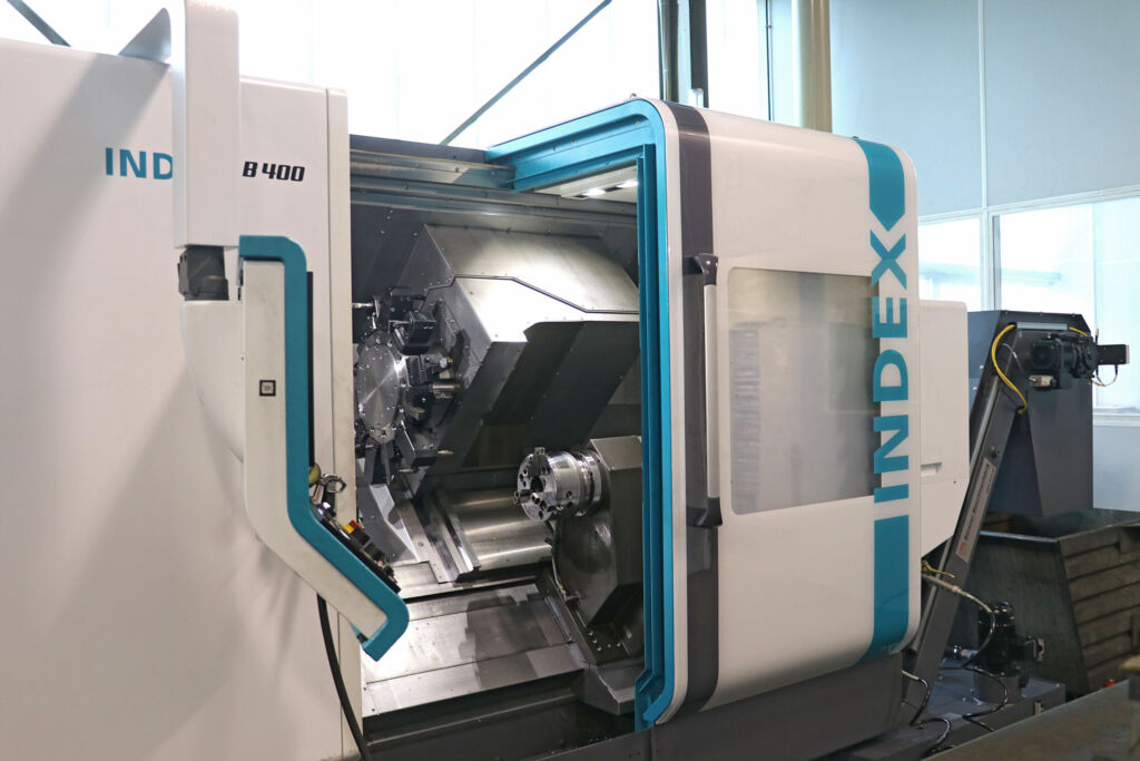 Die Index B400 ist eine ideale Ergänzung für die Drehbearbeitung bei EMB Zerspanungstechnik.