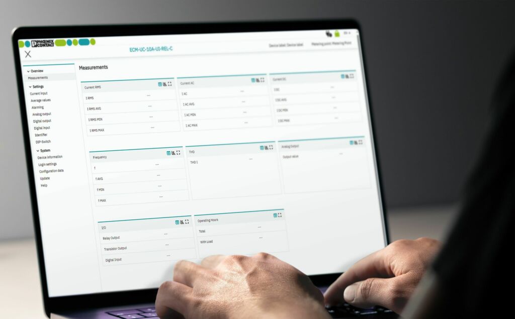 Schnell und &uuml;bersichtlich: Konfiguration des Strom-Messumformers per Webbrowser.