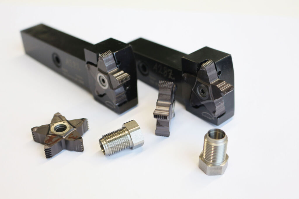 Die Pentcut-F&uuml;nfschneider sind bei AVS R&ouml;mer in Ausf&uuml;hrungen f&uuml;r Gewinde mit 1/8, 3/8 und 1/4 Zoll im Einsatz.